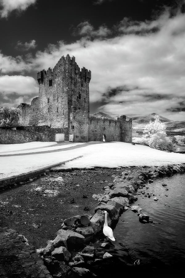 Ross Castle Killarney Black and White Photograph by Tracy Munson