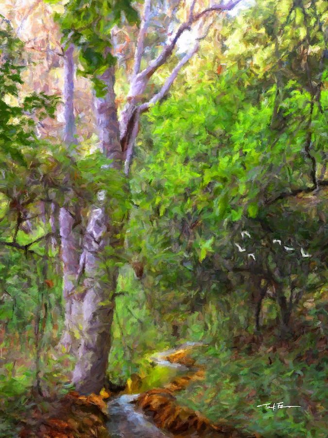 Ross Creek, California Painting by Trask Ferrero