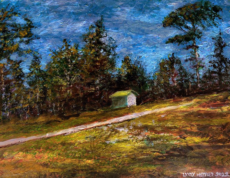 Ross Prairie Trailhead  Painting by Larry Whitler