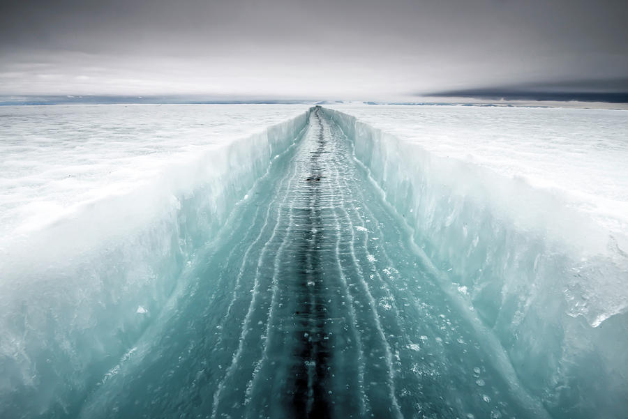 Ross Sea Crack Photograph by Alasdair Turner - Pixels