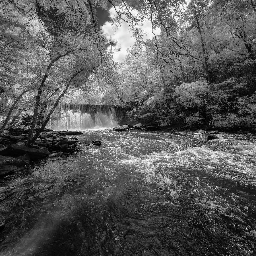 Roswell Creek waterfall in infrared Photograph by Murray Rudd