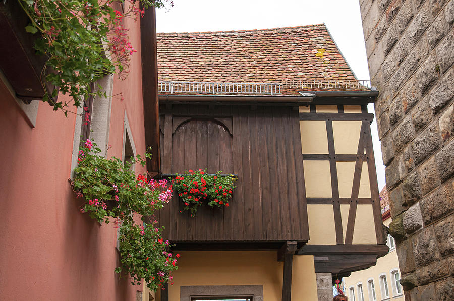 Rothenburg ob der Tauber. Old German Houses Photograph by Jenny Rainbow