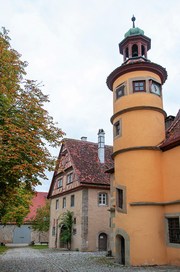 Rothenburg Ob Der Tauber. The Hegereiter house in Spitalhof 1 Photograph by Jenny Rainbow