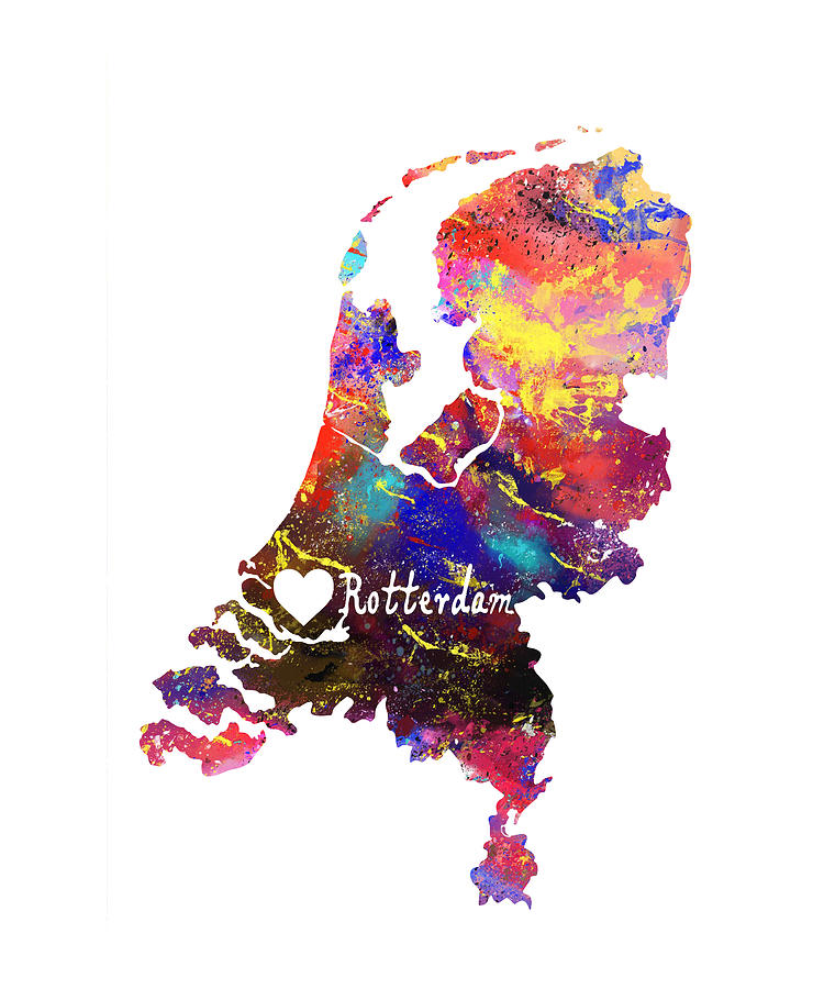 Rotterdam Quote Art Design Inspirational Motiva Photograph by Vivid