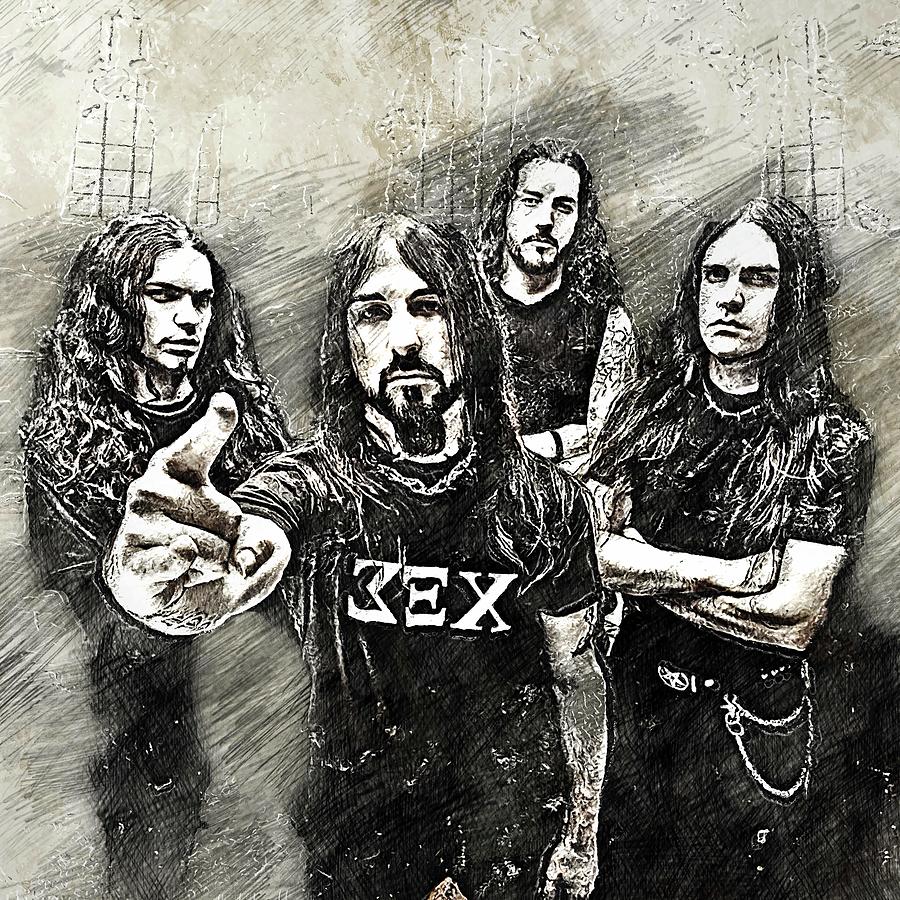 Rotting Christ Pencil Drawing Drawing by Bechtelar Natalia - Fine Art ...