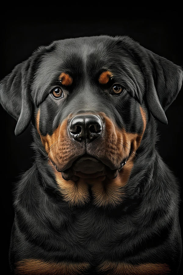 Rottweiler pedigree pet dog breed Photograph by Matthew Gibson - Fine ...