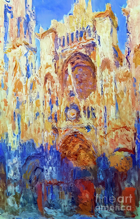Rouen Cathedral by Claude Monet 1893 Painting by Claude Monet