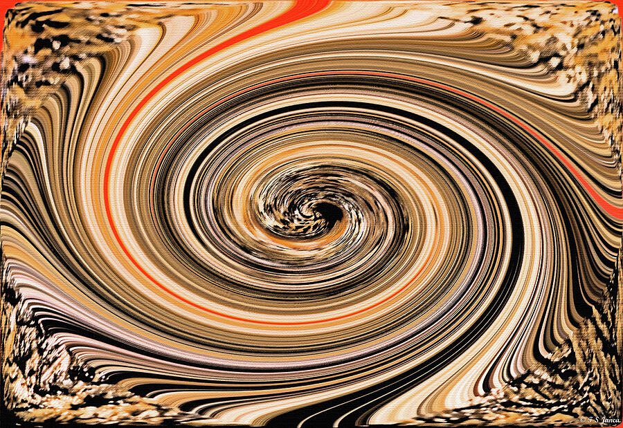 Rouge Spiral Digital Art by Tom Janca Rouge Spiral Digital Art by Tom Janca
