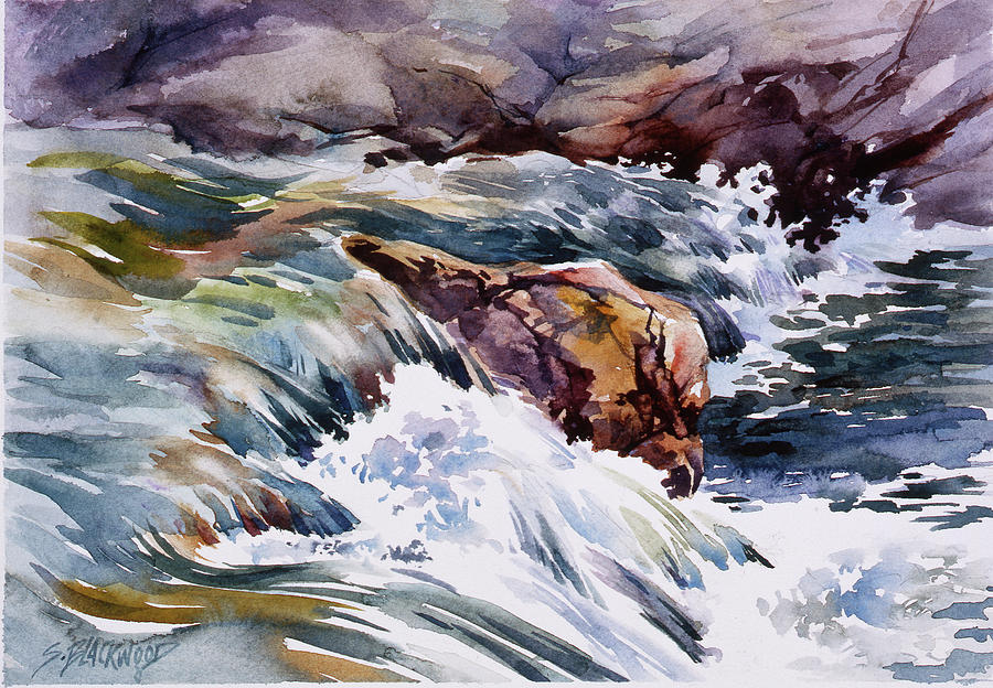 Rough and Tumble  Painting by Susan Blackwood