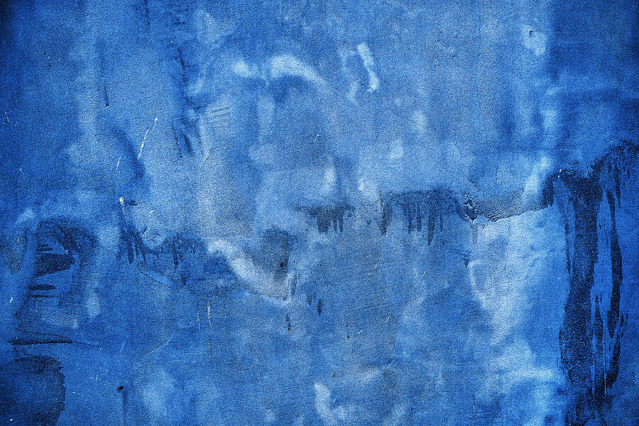 Rough blue grunge texture as background Photograph by Stevanovicigor