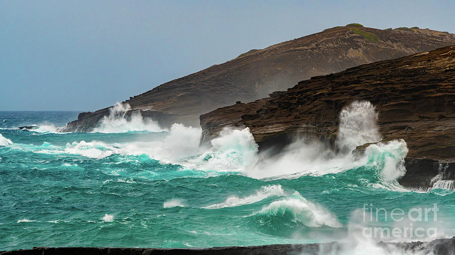 Rough Ocean Water In East Oahu Photograph By Phillip Espinasse
