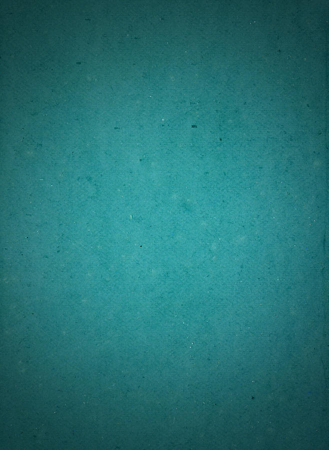 Rough paper aqua background with vignette Photograph by Whitemay