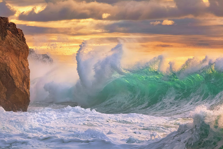 Rough sea 10 Dramatic seascape Photograph by Giovanni Allievi