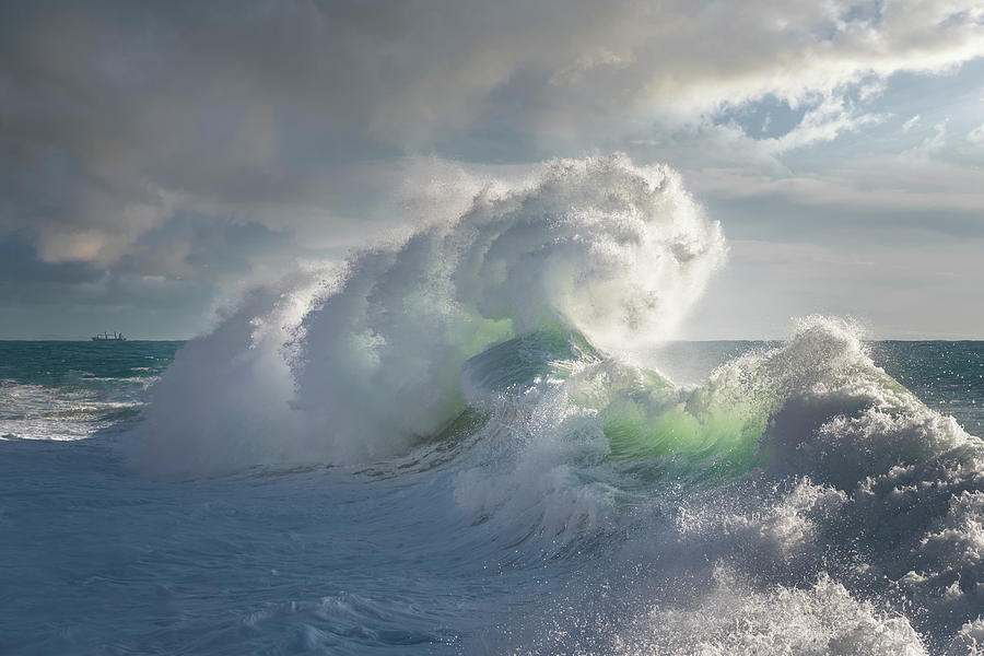 Rough sea 37 Wall decor for surfing lover Photograph by Giovanni Allievi