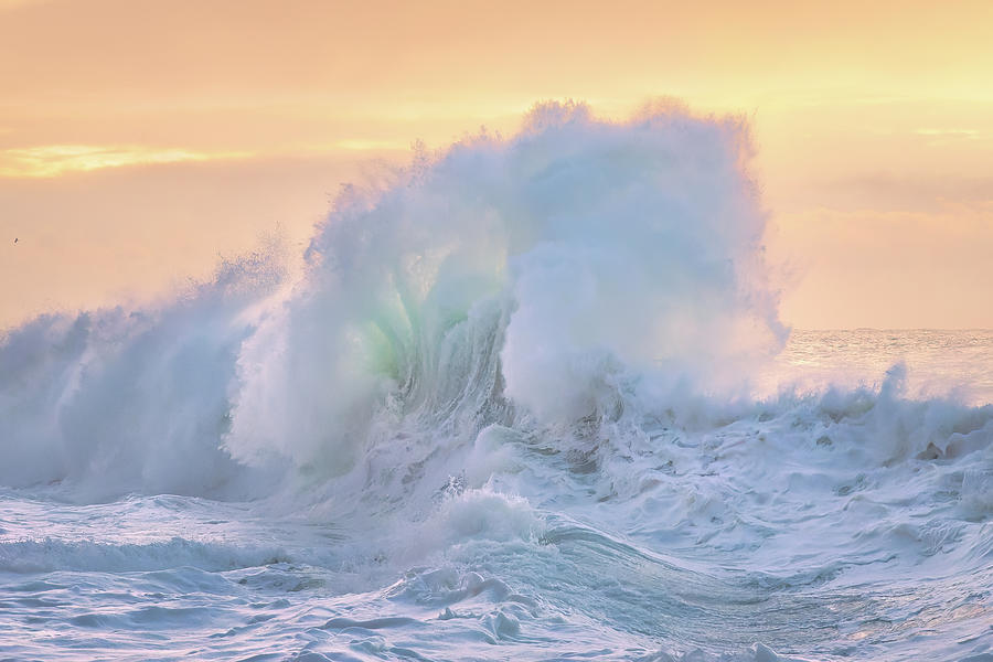 Rough sea 76 - Sounds and smells of shore Photograph by Giovanni Allievi