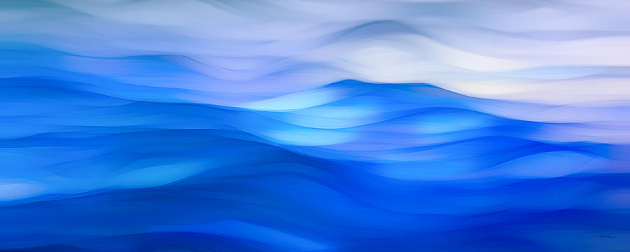Abstract Digital Art - Rough Sea by Rogerio Porciuncula