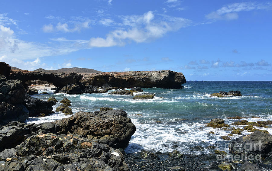 Rough Seas On The Rugged Coast Of Aruba Photograph By Dejavu Designs