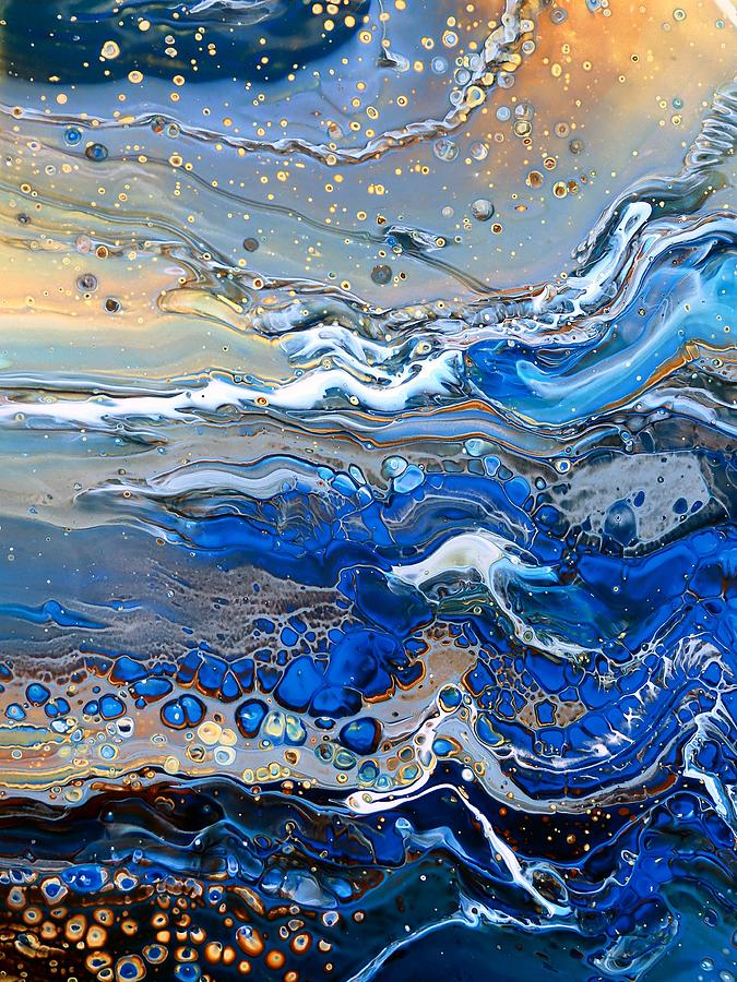 Rough Waves Painting by Eileen Tascioglu