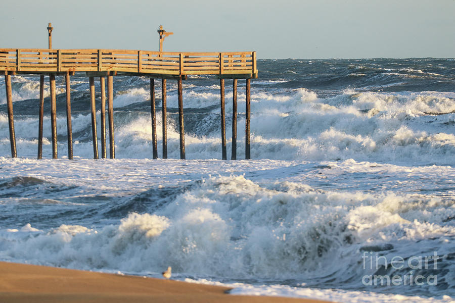 Rough Waves in Kitty Hawk 8235 Photograph by Jack Schultz