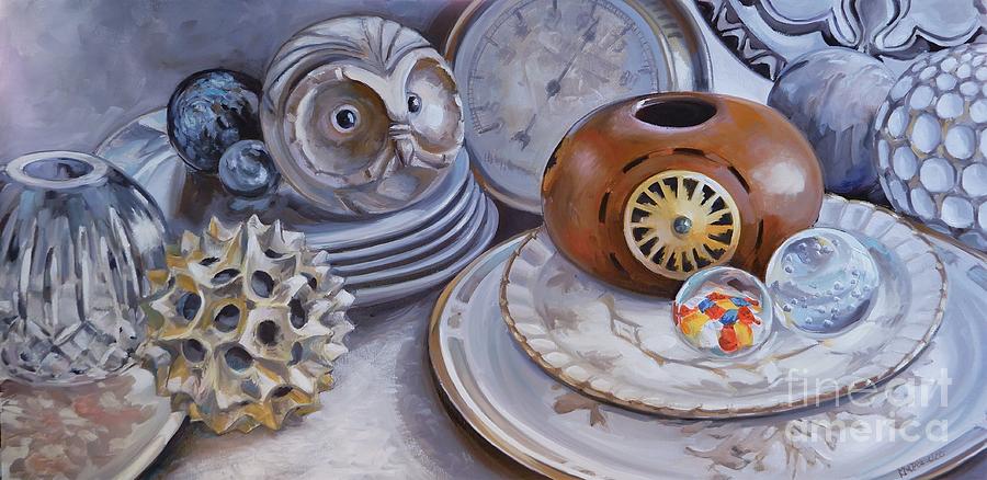 Round and Round Painting by K M Pawelec