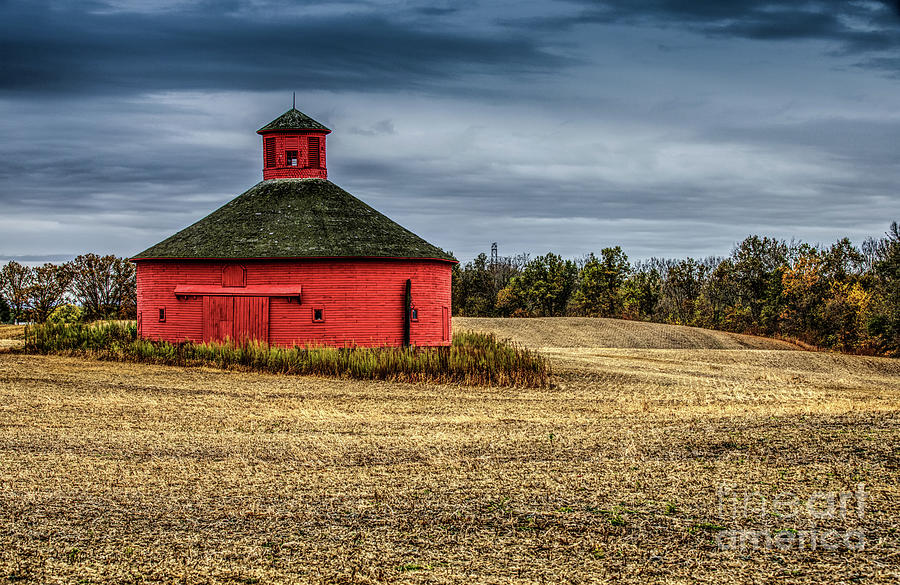 Round Barn HDR 1 copy Photograph by Alan Look