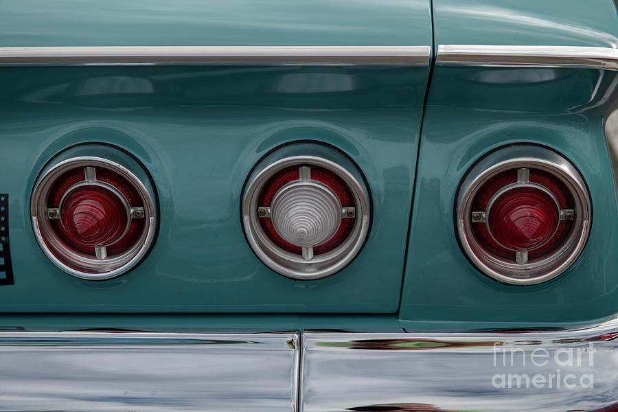 Round Chevrolet Tail Lights Photograph