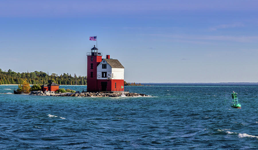 Round Island Lighthouse Photograph by Ron Wiltse - Fine Art America