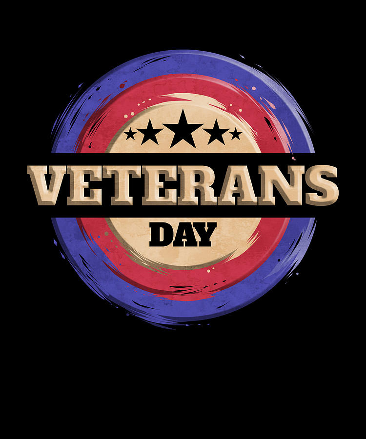 Round Logo for Veterans Day Digital Art by Jan Bleke - Fine Art America