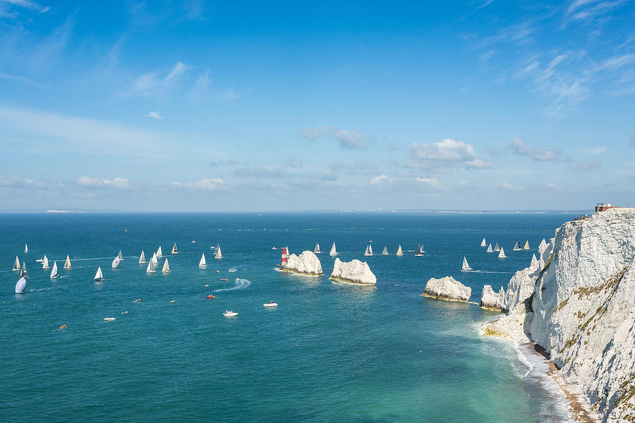Round the island yacht race Photograph by Stuart Shore, Wight Wildlfie Photography