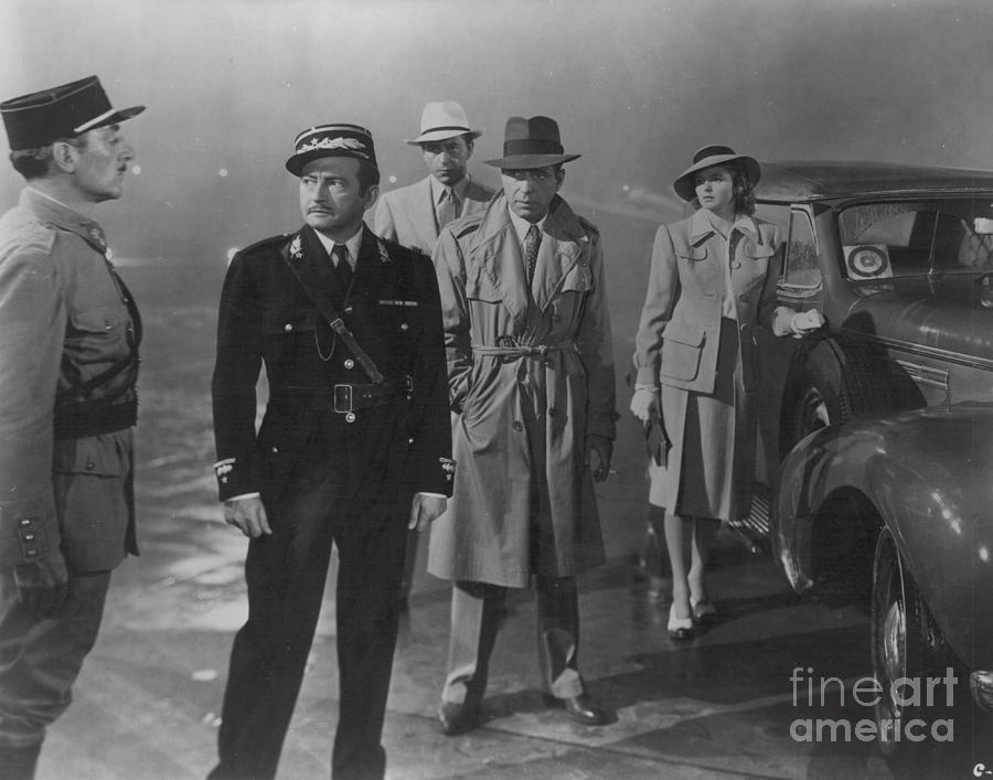 Casablanca Movie Photograph - Round up the Usual Suspects - Casablanca by Doc Braham