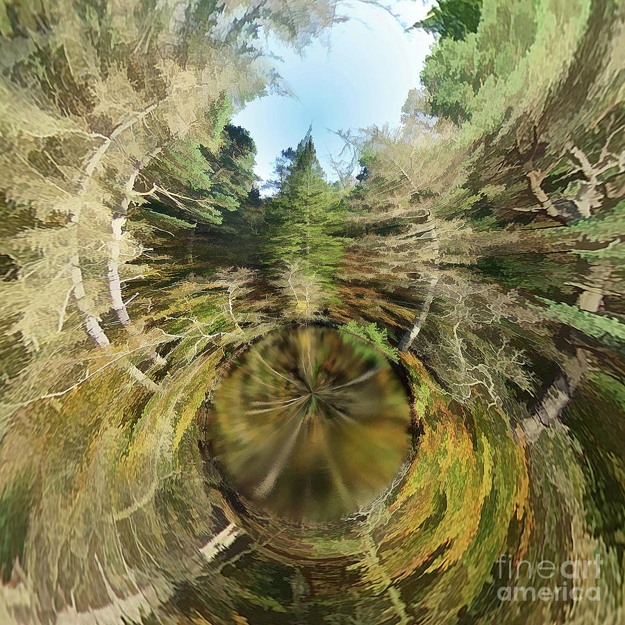 Roundabout Planet Cumbria  2 Digital Art by David Hargreaves