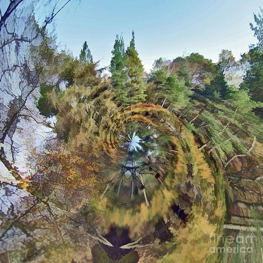 Roundabout Planet Cumbria 3 Digital Art by David Hargreaves