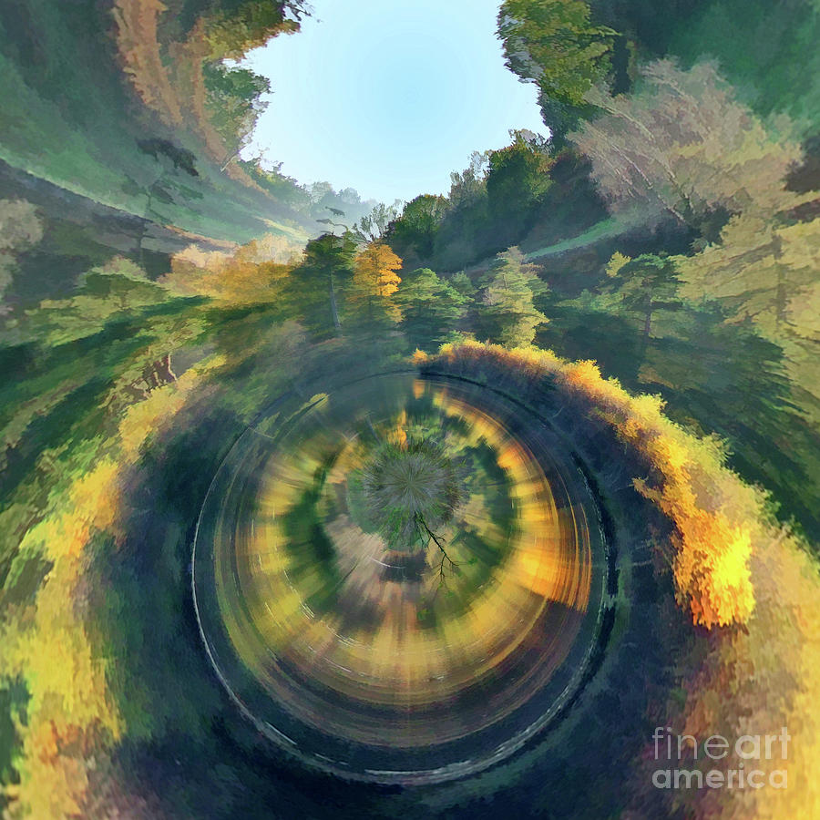 Roundabout Planet Cumbria 6 Digital Art by David Hargreaves