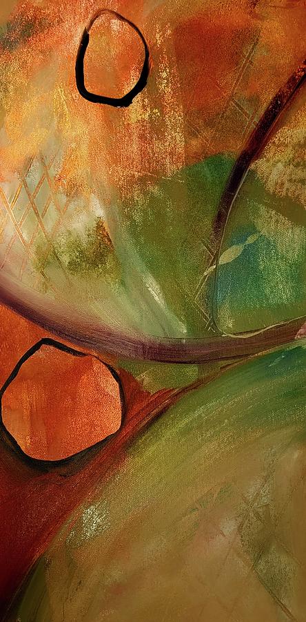 Rounded Up Abstract   Painting by Lisa Kaiser