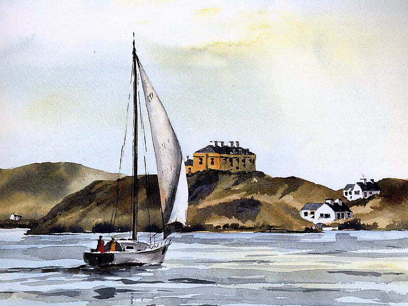 Rounding Croockhaven, Cork Painting by Val Byrne