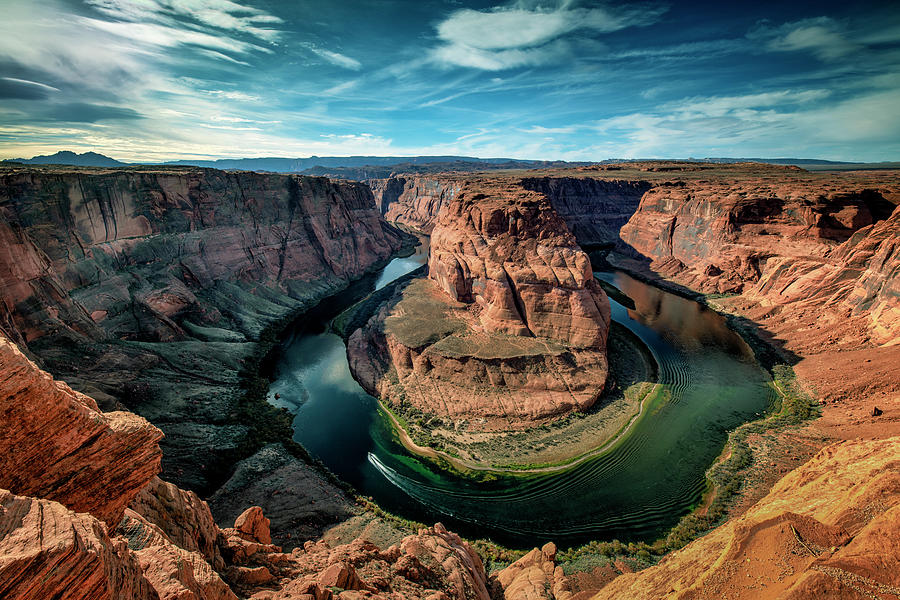 Rounding Horseshoe Bend Photograph by Andy Crawford