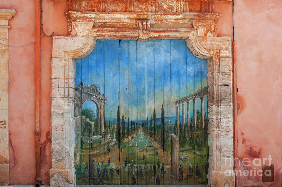 Roussillon Door Painting Photograph by Bob Phillips