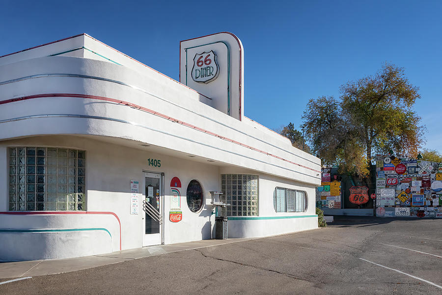 Route 66 - 66 Diner - Albuquerque NM Photograph by Susan Rissi Tregoning