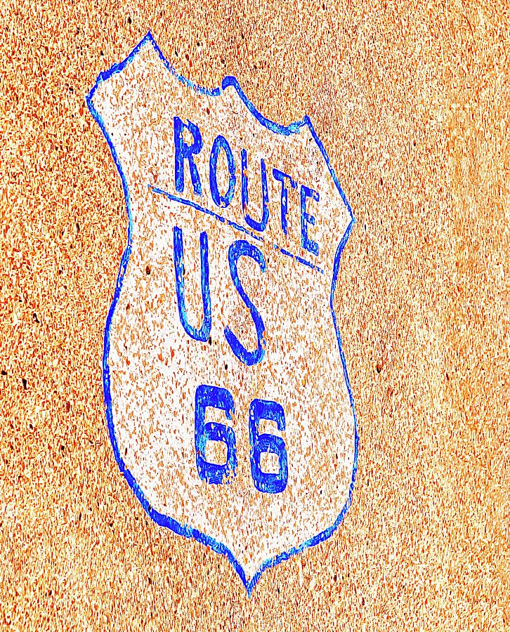 Route 66 Art Mixed Media by Bob Pardue
