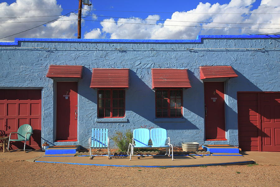 Swallow Photograph - Route 66 - Blue Swallow Motel 2010 #2 by Frank Romeo