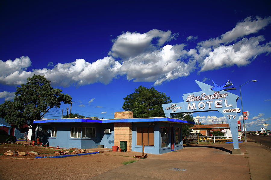 Route 66 - Blue Swallow Motel 2010 #3 Photograph by Frank Romeo