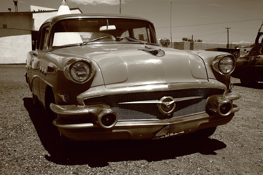 Route 66 - Classic Car 2012 #3 Sepia Photograph by Frank Romeo | Fine