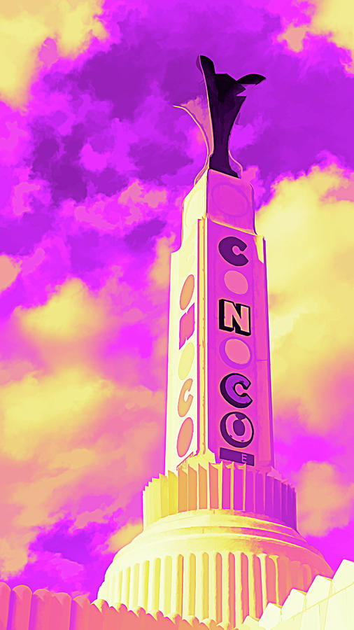 Route 66 Conoco Tower - Pop Art Photograph