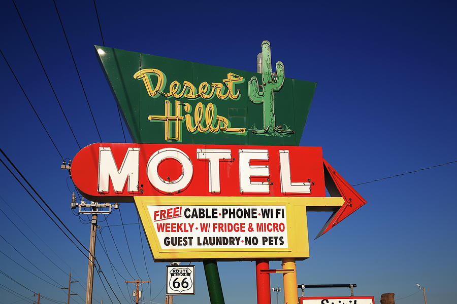 Route 66 - Desert Hills Motel 2012 Photograph by Frank Romeo