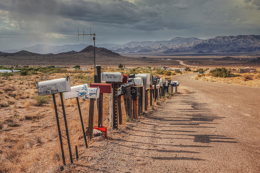 Route 66 Desert Mail Photograph by Ray Devlin