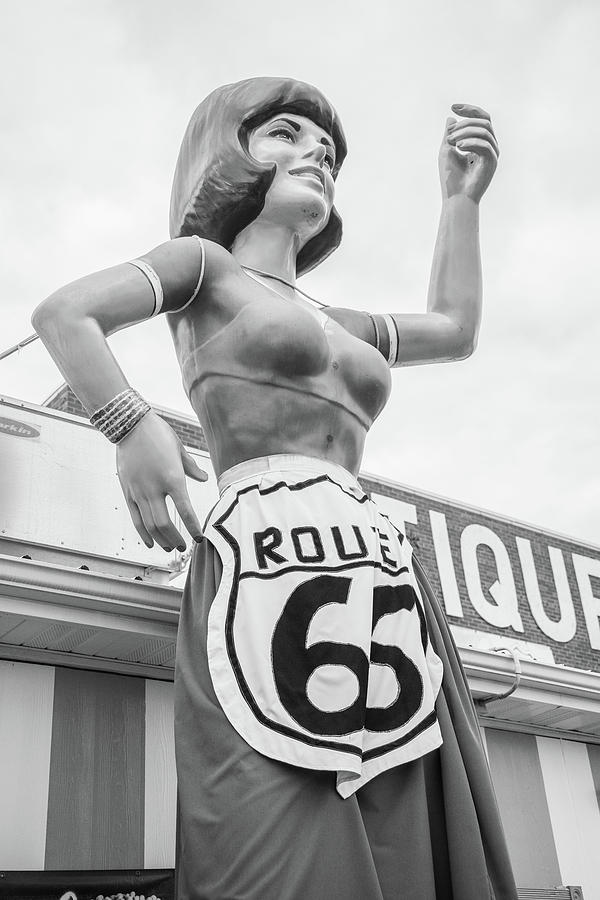 Route 66 Diner waitress  Photograph by John McGraw