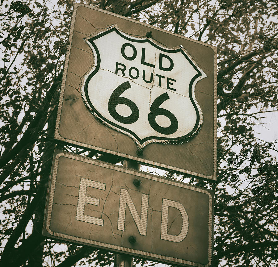 Route 66 End Vega TX Photograph by Joan Carroll