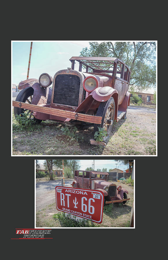 Route 66 Ford sedan. Photograph by Darrell Foster