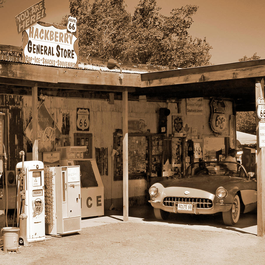 Route 66 - Hackberry General Store Photograph by Mike McGlothlen
