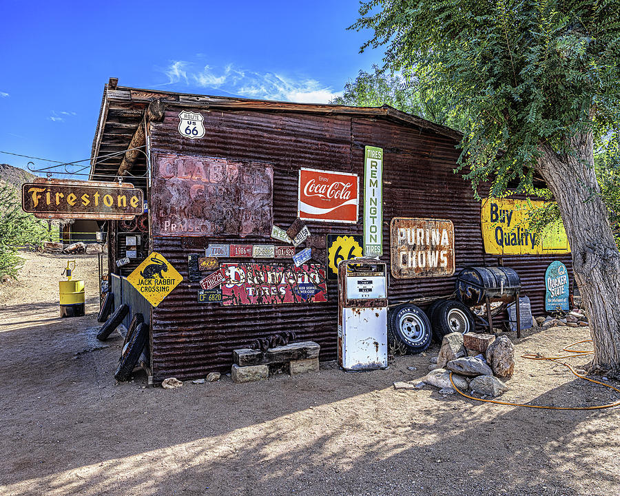 Route 66, Hackberry Springs, Arizona Photograph by Don Schimmel